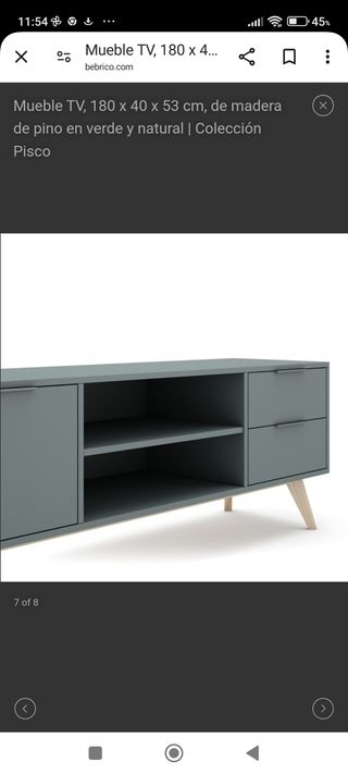 Mueble tv marckeric verde kaki nuevo