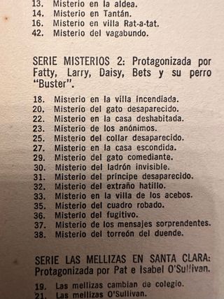 Serie Misterio