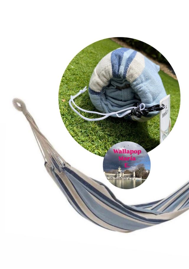 Lettino da giardino con amaca da appendere