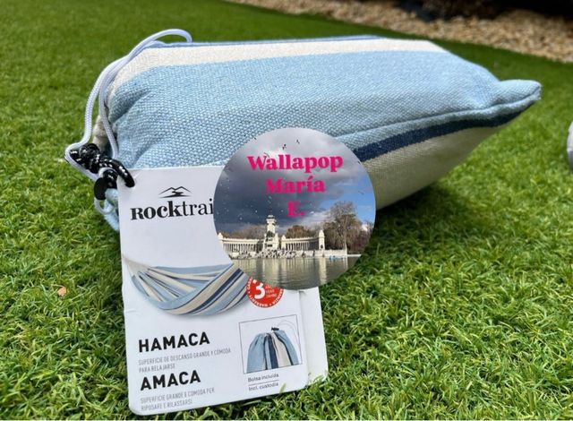 Lettino da giardino con amaca da appendere