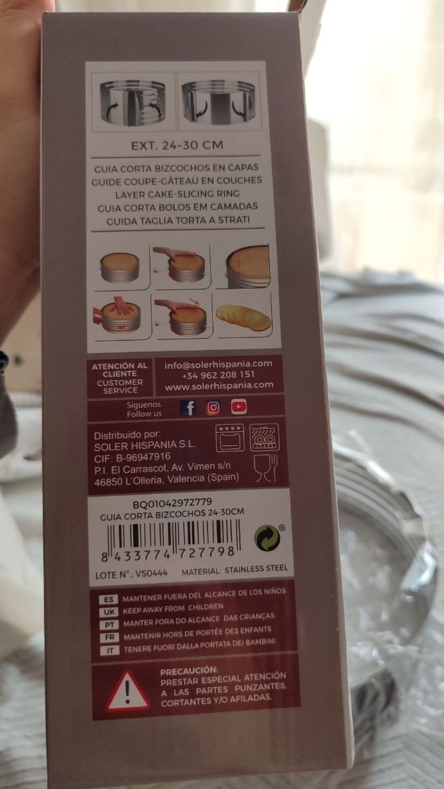 Cortador Quttin Bizcocho