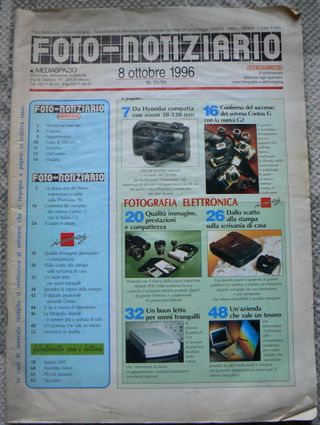 Rivista FOTO-NOTIZIARIO 8 OTTOBRE 1996 n. 31