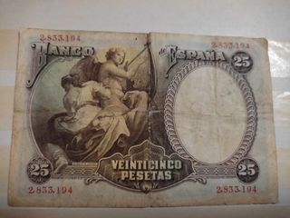 Billete 25 pesetas 1931