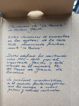 Escultura chimeneas Gaudí