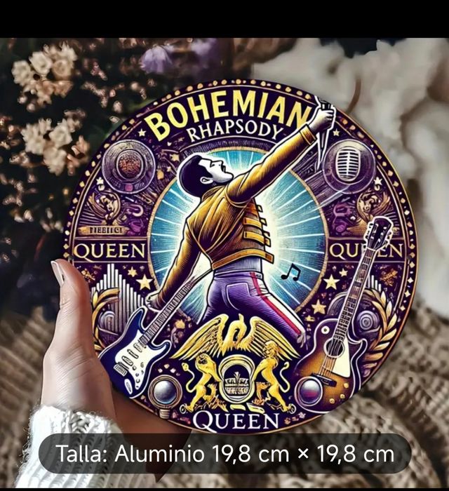 PLACA DE METAL QUEEN BOHEMIAN RHAPSODY