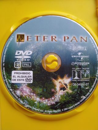 PETER PAN. La gran aventura. Dvd
