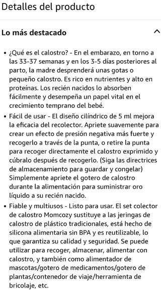 Jeringa colectora calostro