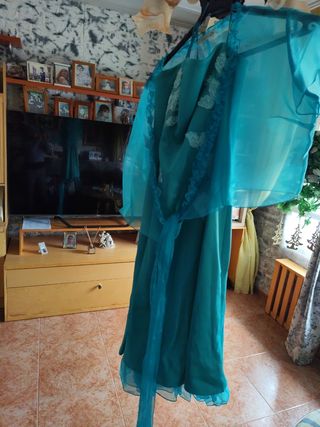 Vestido ceremonia turquesa