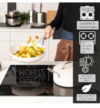 Set di pentole e padelle mortizmoritz color Crema