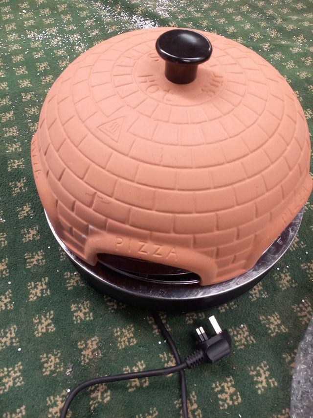 Horno para pizza eléctrico profesional con tapa