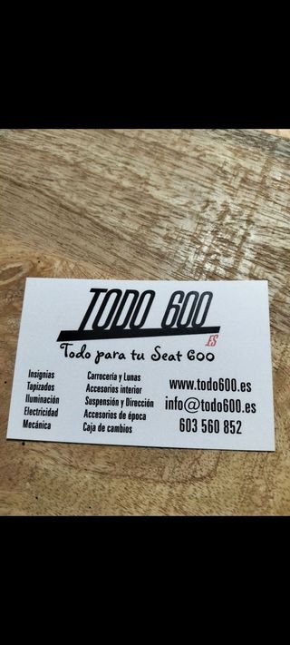 Seat 600 espejo pinza redondo plano