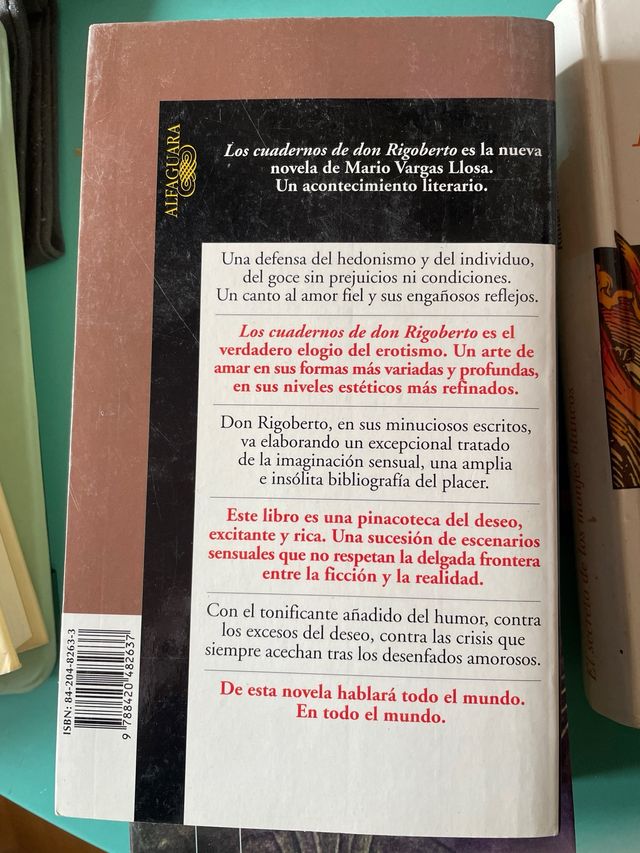 LOS CUADERNOS DE DON RIGOBERTO de M. Vargas Llosa