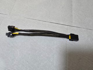 Cable  PCIe dual de 2 x 8 pines (6+2) y 8 pines