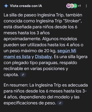 Inglesina trip stroller - poussette + plástico