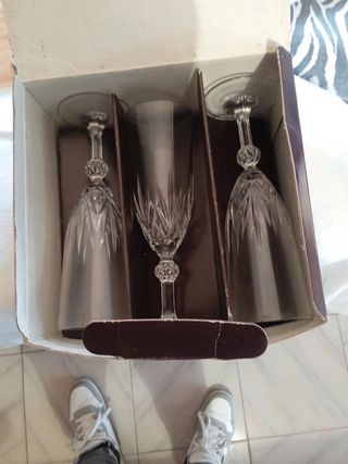 flute da champagne in cristallo 
