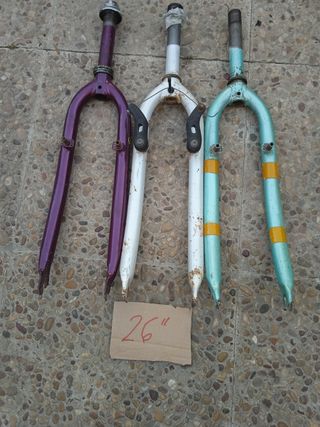 Horquillas de bicicleta de 26 y 24 "