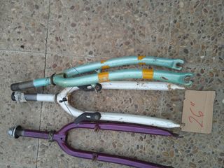 Horquillas de bicicleta de 26 y 24 "