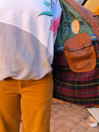 Giaccone vintage in pelle made in Italy