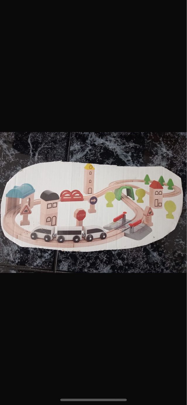 Tren madera juguete