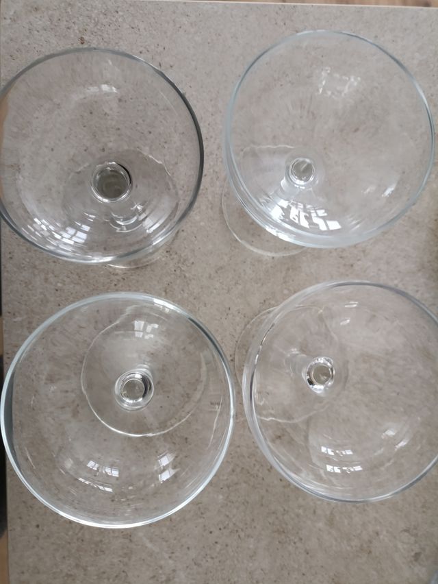 Lote 4 copas de champán