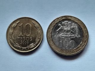 Chile 2008, 2 monedas