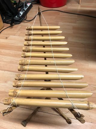 Xilófono de bambú de Vietnam