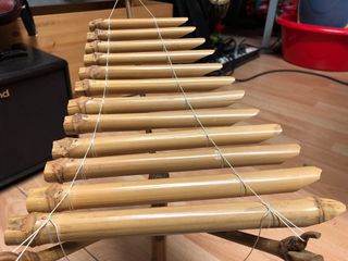 Xilófono de bambú de Vietnam