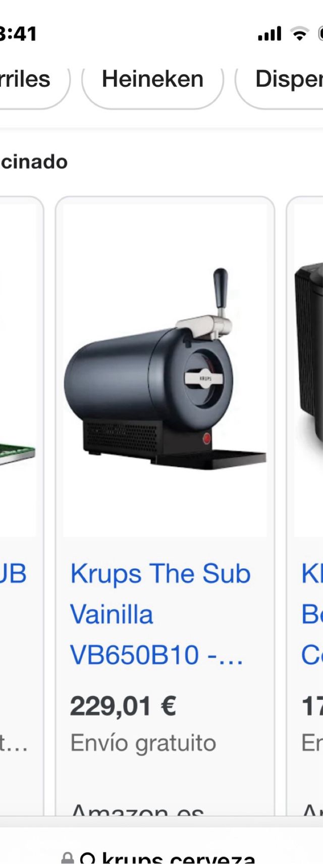 Grifo de cerveza krups