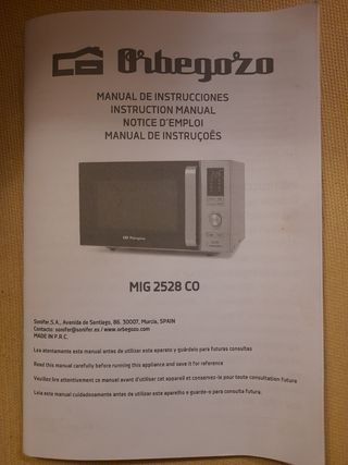 Microondas-grill-horno 25L.Sin estrenar.Ticket