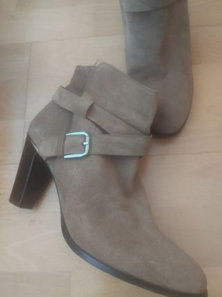 Botines en piel de serraje Fosco 