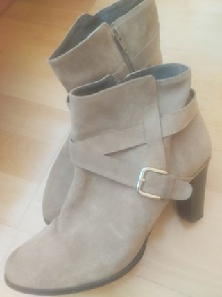 Botines en piel de serraje Fosco 