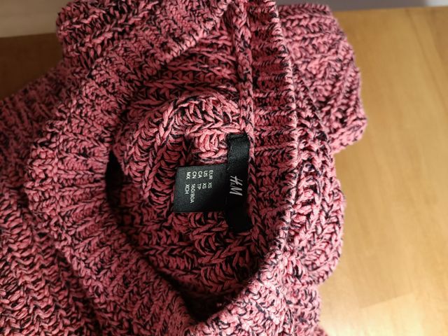 Jersey de punto H&M Rosa y Negra Talla XS