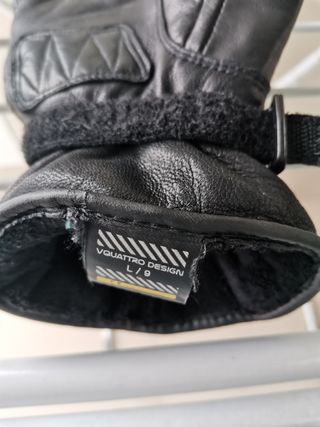 Guantes de cuero Goretex, marca Vquattro