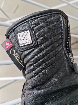 Guantes de cuero Goretex, marca Vquattro