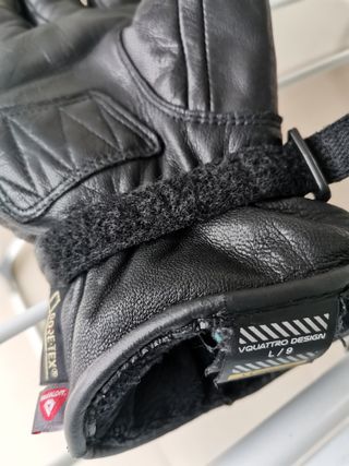 Guantes de cuero Goretex, marca Vquattro