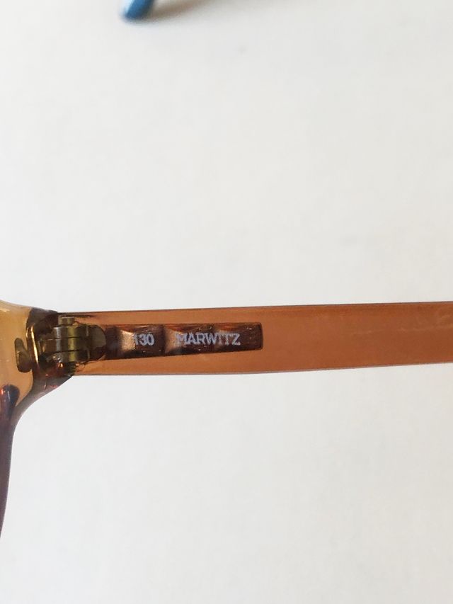 130 - Marwitz Occhiali Vintage 70 Rotondo Marrone