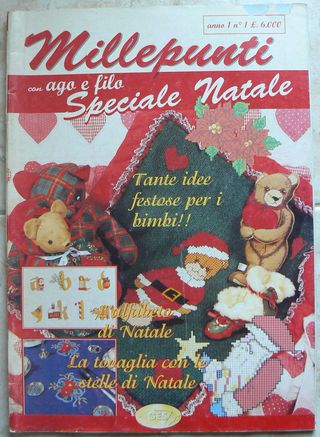 2 riviste di ricamo e cucito MILLE PUNTI