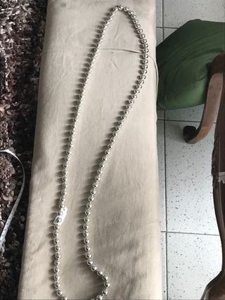 Collar bola plata