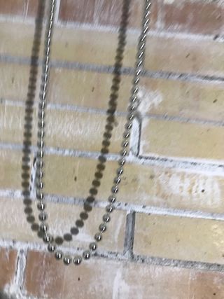 Collar bola plata
