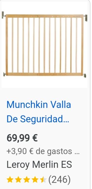 Barrera de seguridad niños