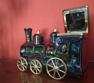 Locomotiva treno a vapore in ceramica