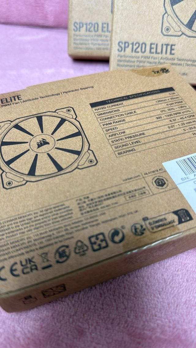 LOTE de 3 unidadesCorsair SP120 Elite Ventilador p