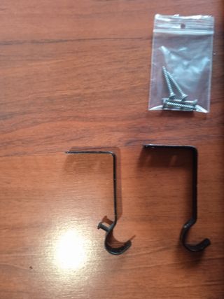 Barra cortina forja negra