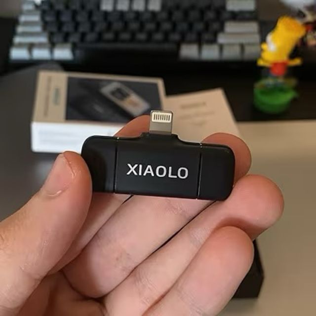 XIAOLO doble micrófono lavalier inalámbrico