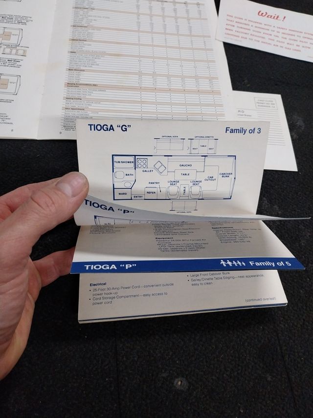 Manual  autocaravana americana  tioga