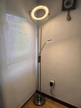 Lámpara de pie. LED regulable.