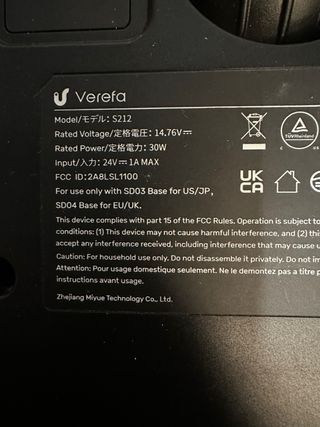 Verefa Robot Aspirador con Base #7021A9-A