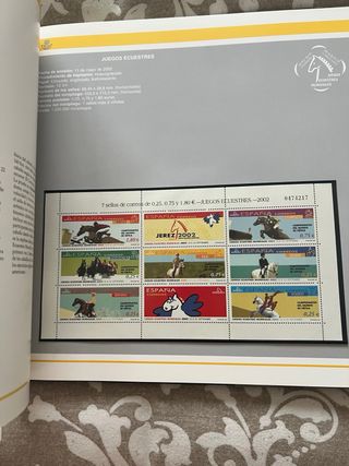 Libro sellos España y Andorra 2002