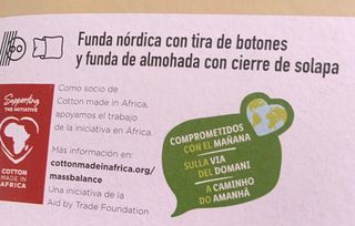 Funda nórdica algodón flores nueva precintada