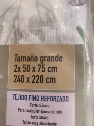 Funda nórdica algodón flores nueva precintada